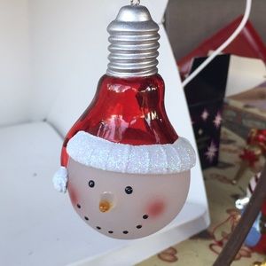 Christmas Santa Bulb ornament